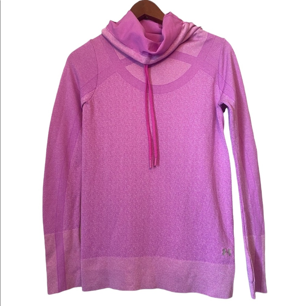 Under Armour Women’s Long Sleeved Pink Fitted Athletic Shirt